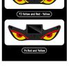 2026 Newest LED Dynamic Expression Neon Light Car Solar Devil Eye Light Car Rear Window Anti-Rear-End Warning Light
