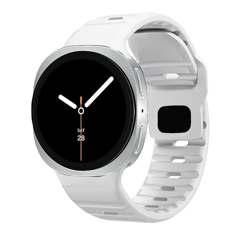 Силиконовый ремешок для Samsung Galaxy watch 8 Ремешок 40 мм 44 мм Дышащий Спортивный ремень Браслет correa galaxy watch 8 Классический ремешок 46 мм