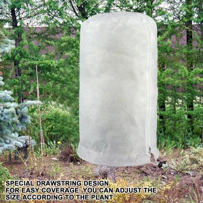 Укрытие для растений Защита от заморозков Зимнее укрытие для кустарников Одеяло для деревьев от заморозков Воздухопроницаемое и устойчивое к разрывам Теплая защитная сумка для растений