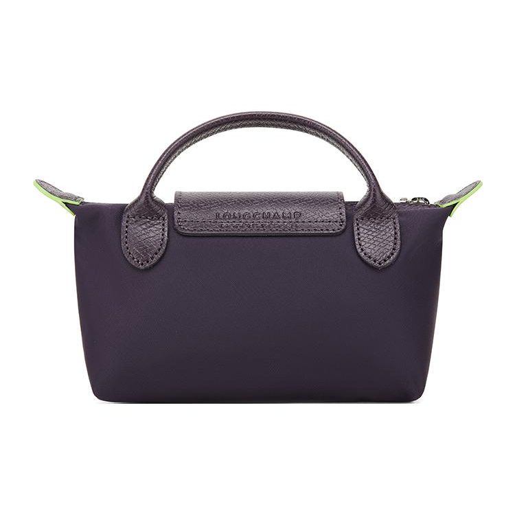 Longchamp Сумка-тоут из переработанного полиамидного холста на пуговице и молнии Женская сумка-тоут Фиолетовая 34175919645