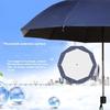 130CM Large Folding Umbrella Heavy-Duty Reinforced Compact Travel Windproof Unisex Solid Color Umbrella for Business Home Use