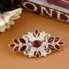 Elegant Colored Women's Brooch Ethnic Wedding Jewelry Bohemian Baroque Scarf Coffee Brooch