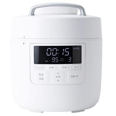Электрическая скороварка Shiroka с функцией автоматической декомпрессии Home Chef PRO Pressure Technology Давление 95 кПа x Автоматический блок 10 книга
