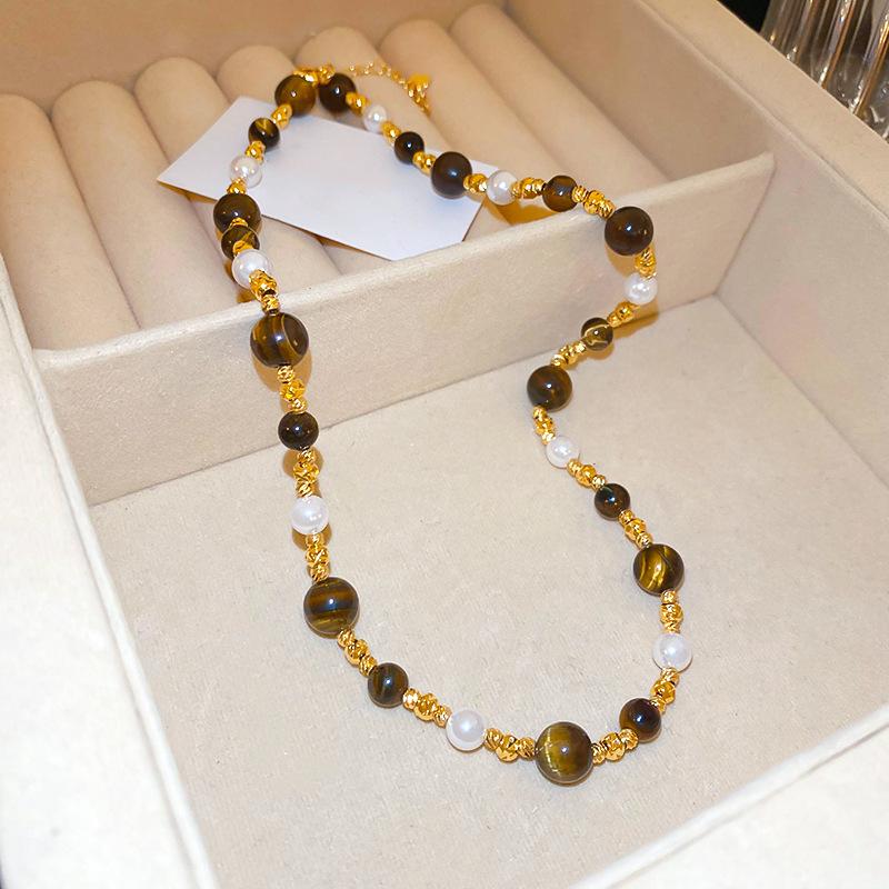 Элегантное и очень длинное ожерелье, модная и универсальная цепочка для свитера, ретро и элитный аксессуар.