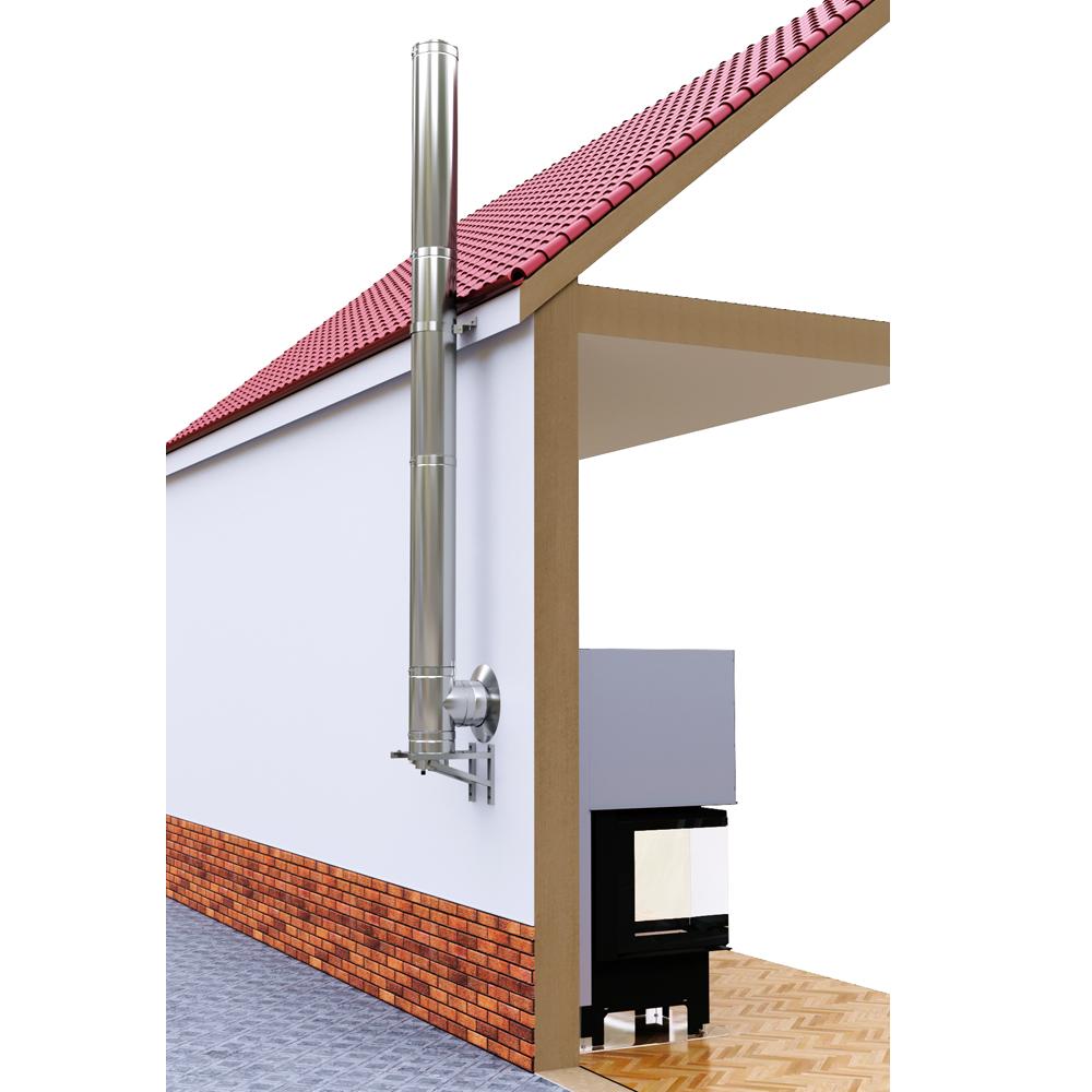 ADAM DW Double-wall System Chimney Fi 200 - On a Support