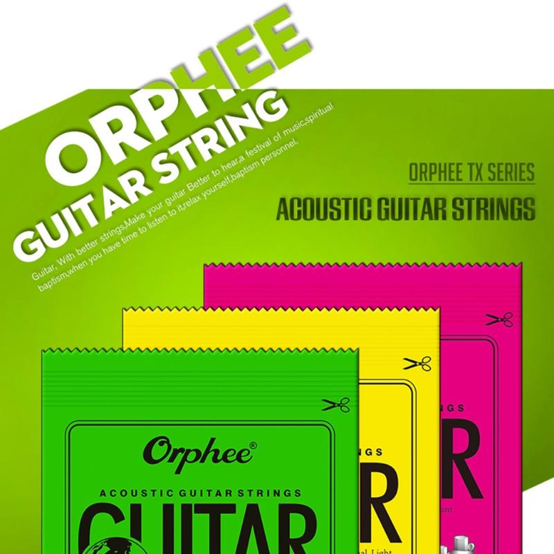Orphee TX620 (010-047 дюйма / 0,25-1,20 мм) Сверхлегкая акустическая гитарная струна в народном стиле