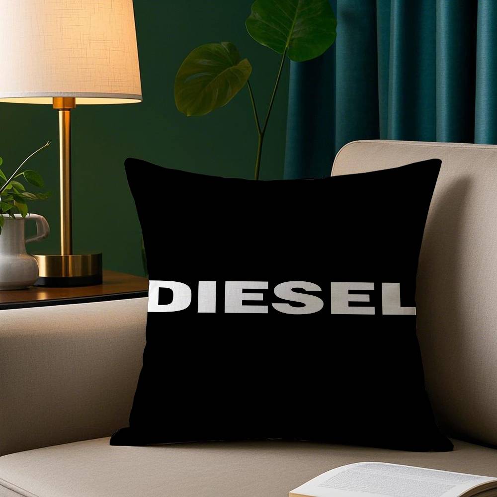 Модный тренд D-Diesel-s Лого Наволочка Короткий плюш Принт Наволочка Квадратные Наволочки для диванных подушек Домашний декор для дивана