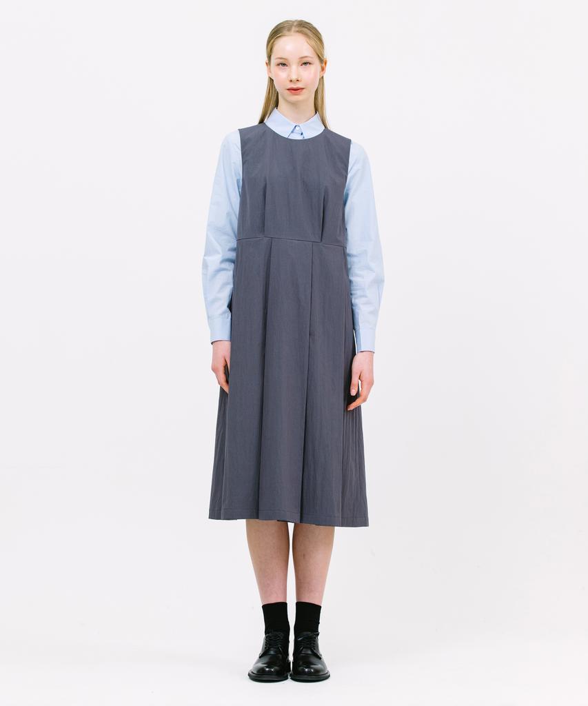 Jun By Jun K Easy Pleats Dress_Charcoal