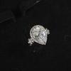 2Pcs Imitation Moissanite Diamond Jewelry Set New Weeding Luxury Flower Pendant Necklace Female Earrings Set Gift To Woman