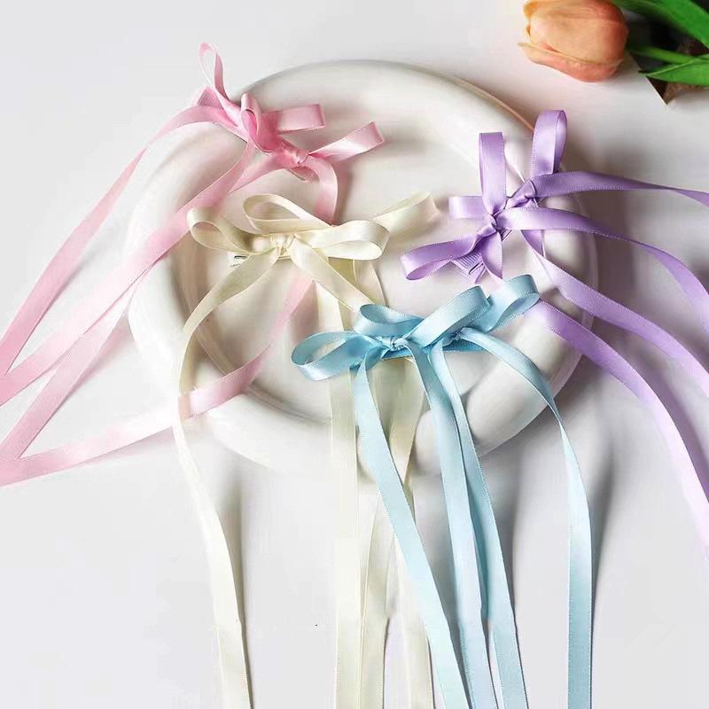 Новые 2 шт. Лента бант заколка для волос заколка для волос бант головные уборы бант французская заколка головной убор аксессуары для волос клипса