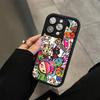 Япония Tokidokis Для iPhone 17 16 15 14 13 12 11 Pro Max Plus Черный Полное Покрытие Мягкий Фунда Силиконовый Чехол