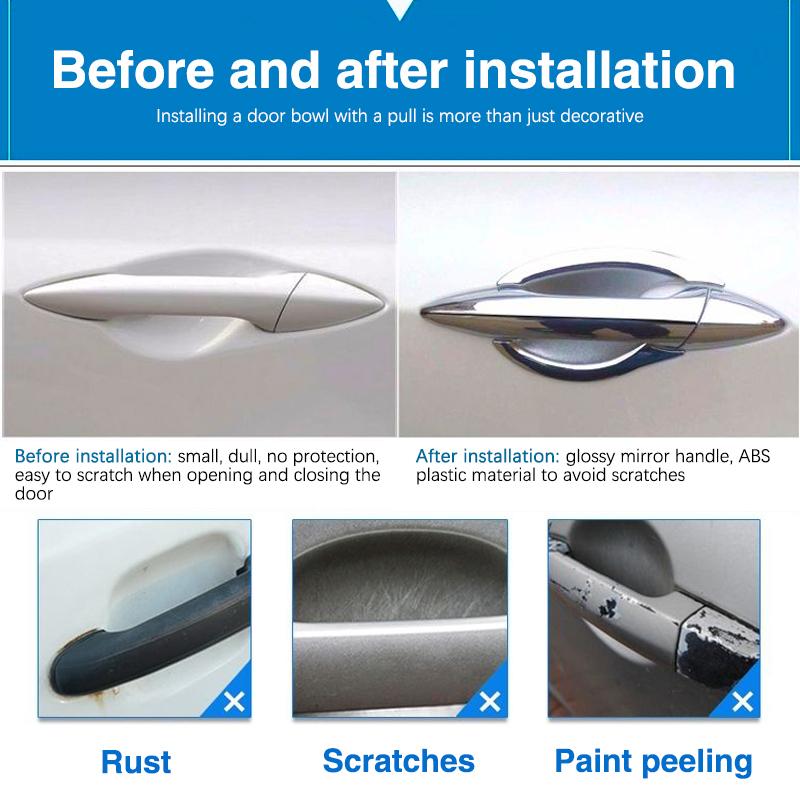 for Citroen C Elysee 2013 2014 2015 2016 2017 2018 Chrome Door Handle Cover Car Accessories Styling Cap