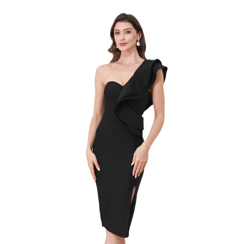 Платье Бандажная юбка Дизайнерское платье Летняя юбка на бедрах Китайский Новый год Женская одежда Женская