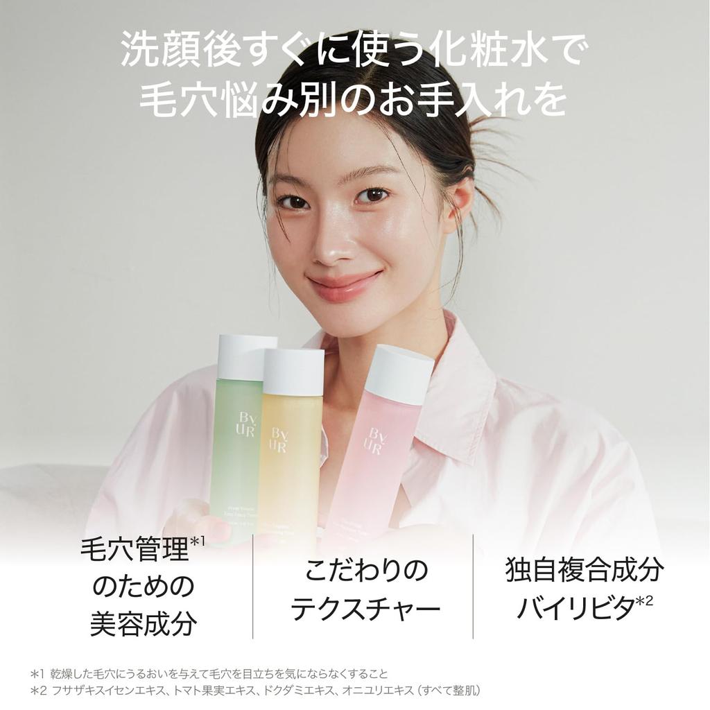 ByUR Toner, Highly Moisturizing Lotion [Official/Authentic Product] (Sebum, Pore, Cica, and Exfoliating Care [Soothing Green])