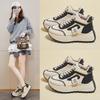 INS Корейские женские новые папины кроссовки - весна 2025 г. Кроссовки для бега и повседневной носки на толстой подошве с эффектом увеличения высоты (XFK833)