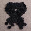 Soft black scarf/Winter fashion Lexifer rabbit fur muffler
