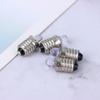 2Pcs E10 Led Flashlight Bulb Dc 3V 6V Instrument Bulb Indicator Lamp Replacement Torch Bulb Bike Lamp Warm White White