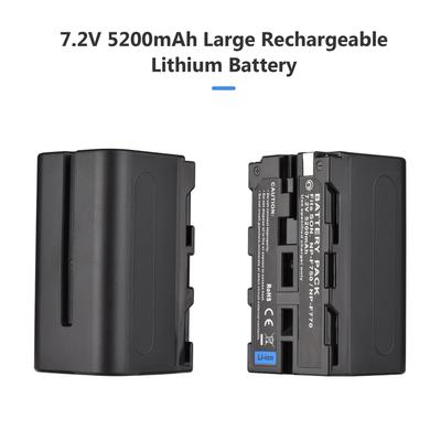 Комплект аккумулятора и зарядного устройства для камеры NP F750 NP F770 1 шт. 7,2 В 5200 мАч Большая перезаряжаемая батарея с USB-кабелем Замена