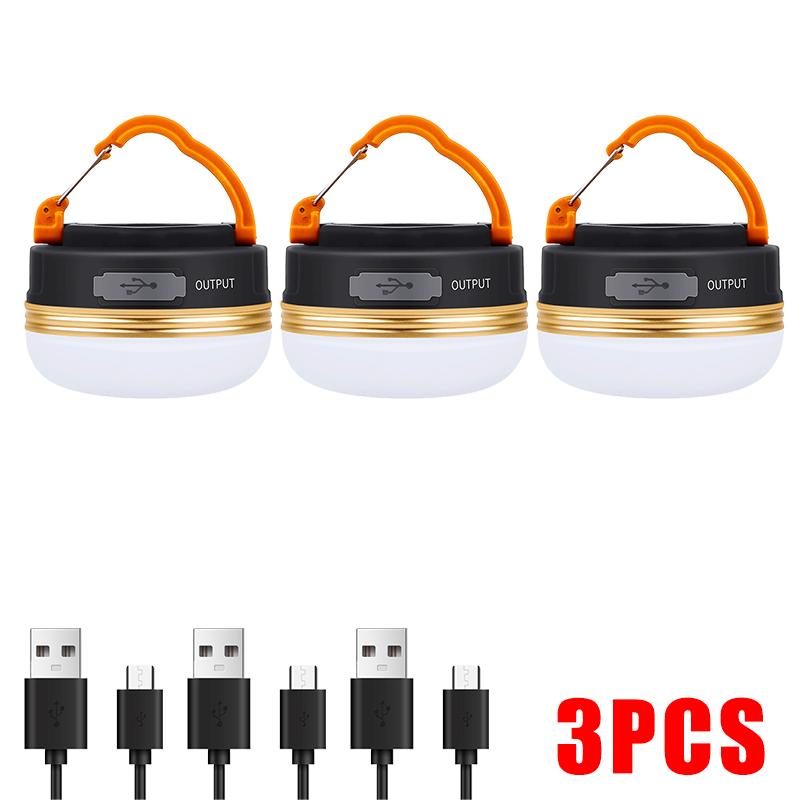 10W High Power Camping Lantern Tents Lamp 1200mah USB Rechargeable Portable Camping Lights Outdoor Hiking Night Hanging Lamp