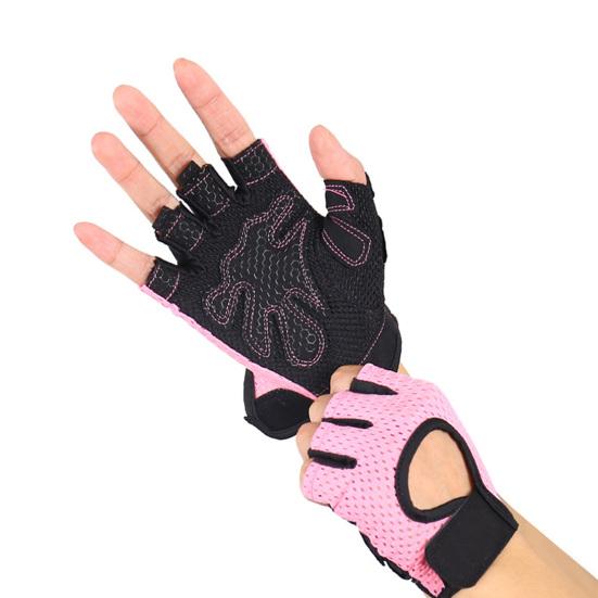 1 пара велосипедных перчаток, дышащие, впитывающие пот, противоскользящие, для мужчин и женщин, для тренажерного зала, фитнеса, силовых тренировок, перчатки на половину пальцев, защита для рук