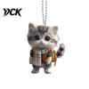 Cat Lover Gifts for Women Acrylic Car Hanging Decor, Cute 2D Flat Rearview Mirror Healing Style Interior Decor Pendant, Kawaii Keychain Accessories,