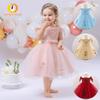 Европейское и американское детское платье принцессы с пышной юбкой на одно плечо для девочки-цветочницы