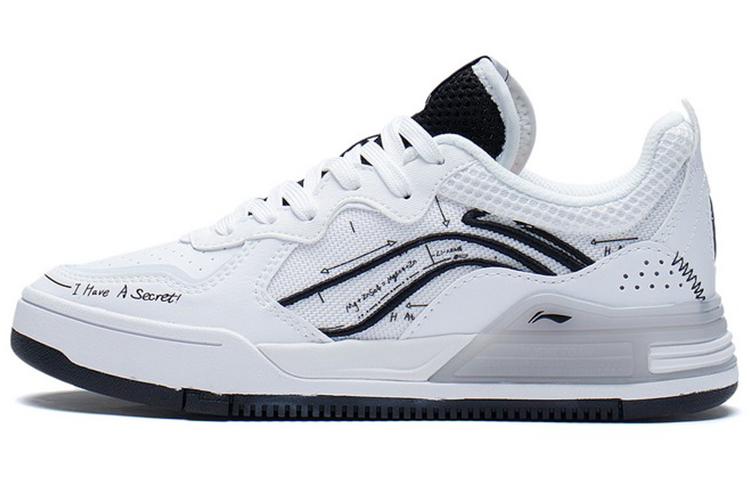 Li Ning Wave V1 Slip Resistant Abrasion Resistant Slip Resistant Abrasion Resistant Low top Skateboard Shoes Women's AGCS030-6