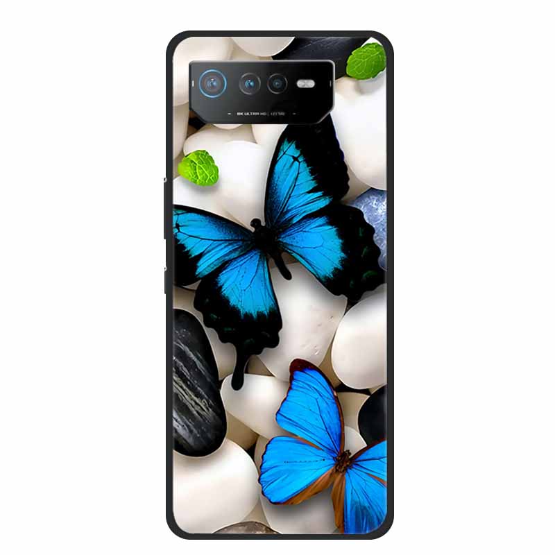 Чехол для телефона Asus ROG Phone 6D Ultimate Задняя крышка Черный ТПУ Силикон Мягкий Чехол Для Asus ROG Phone 6 Pro Чехол Phone6 Pro
