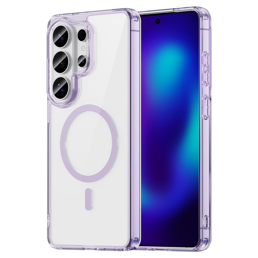 Прозрачный акриловый магнитный чехол для Samsung Galaxy S24 S25 FE S26 Ultra Plus A57 A17 A36 с поддержкой беспроводной зарядки Magsafe