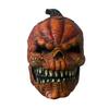 Pumpkin Head Mask for Halloween Latex Material Scary Mouth Design Cosplay Prop for Adults