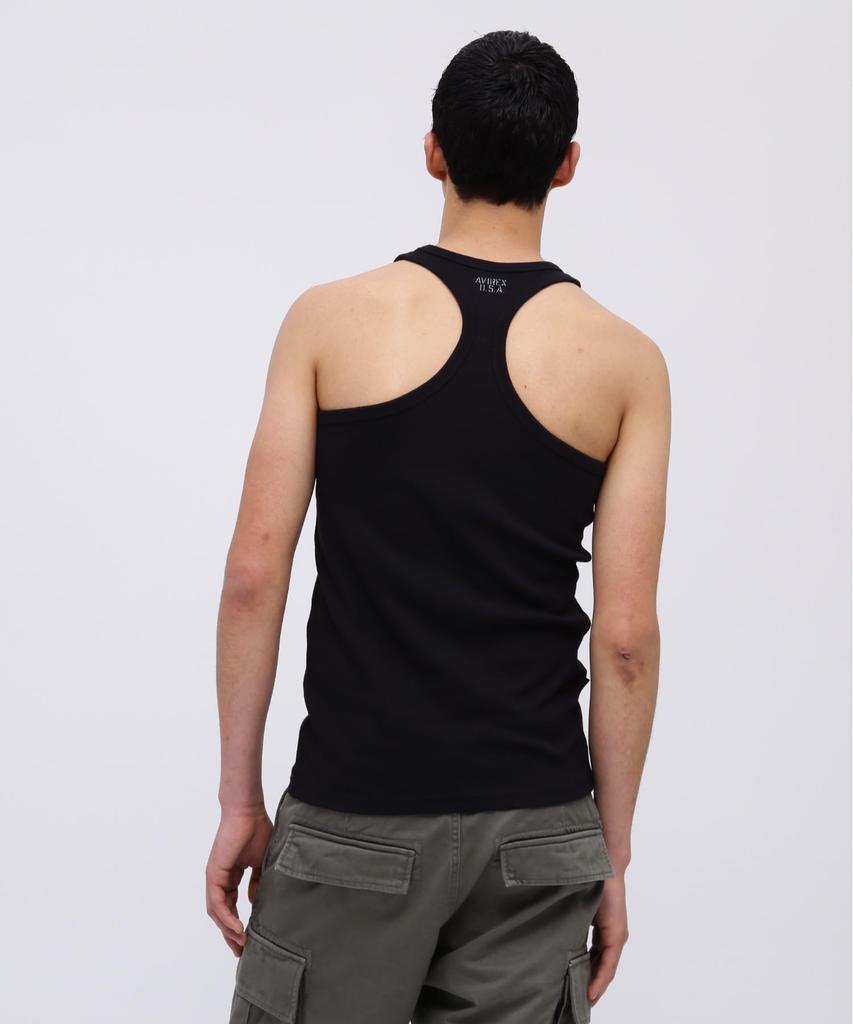 AVIREX DAILY RIB TANK TOP 6143503 M BLACK