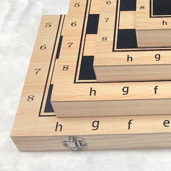 1 комплект практичных изысканных деревянных шахмат 3 в международных шашках, которые легко носить с собой, игрушка для клуба