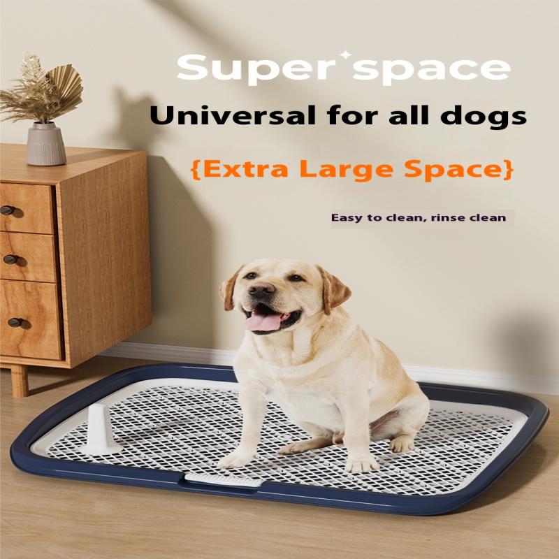 Dog Potty Training Toilet, Plastic Dog Pee Pad Holder With Removable Net, Reusable Dog Potty Trainer Dog Toilet Tray For Pets Up