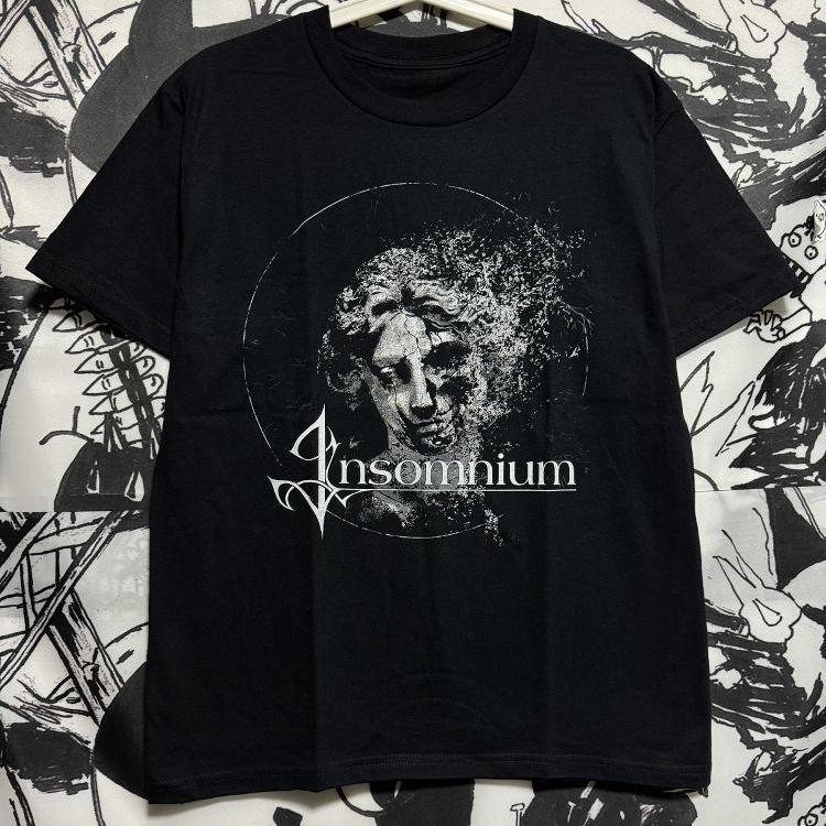Финская группа Insomnium Insomnia Футболка из темного хлопка Металл Рок Европейская и Американская