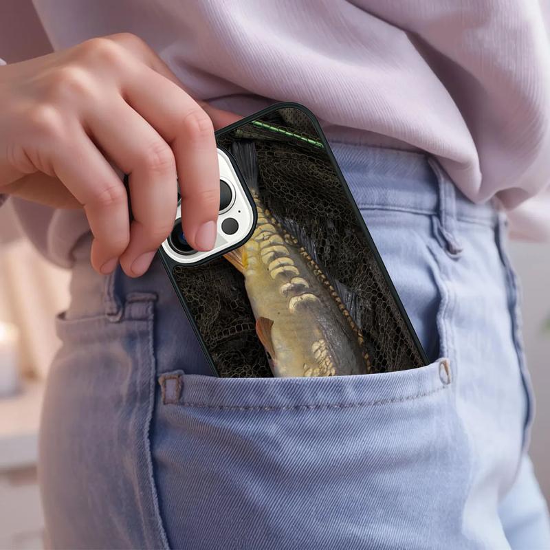 Fish Fishing Carp Funny Phone Case For iPhone 17 Air 15 16e 14 13 Pro Max Coque 12 11 Pro Max PLUS cover