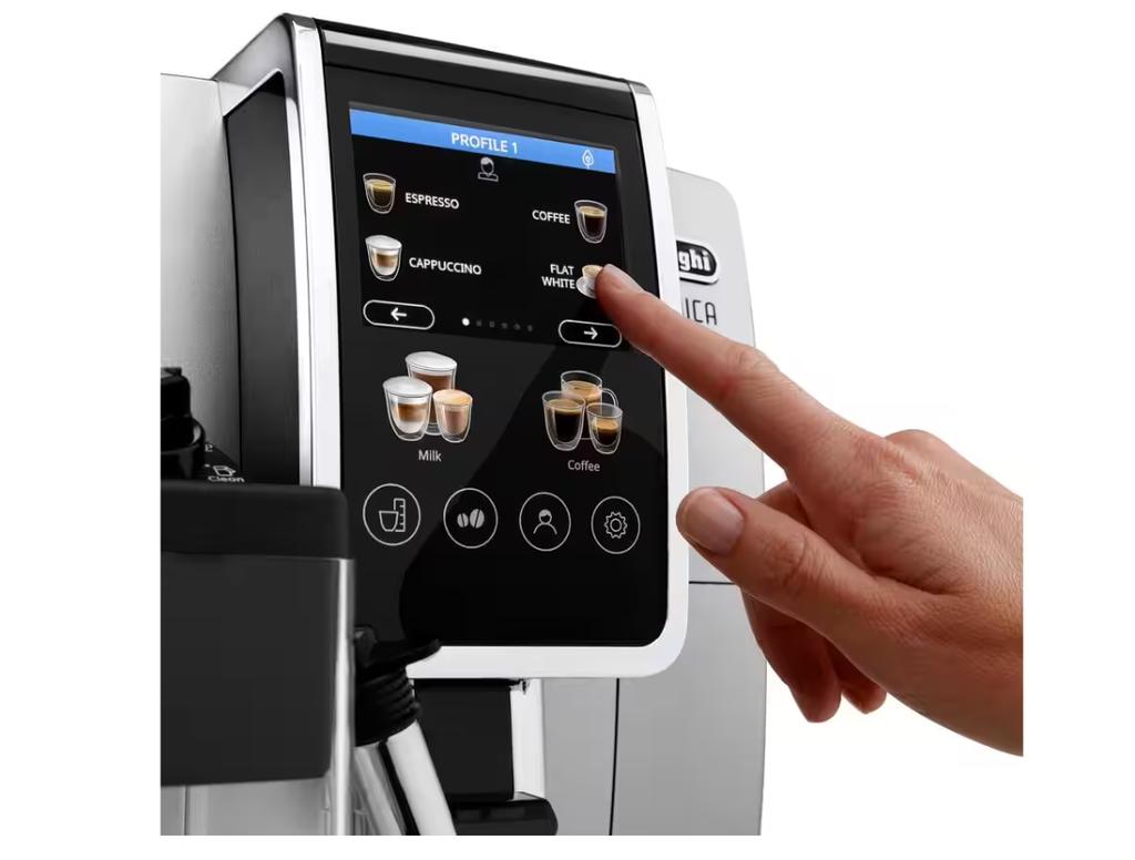 Delonghi | Coffee machine | Dinamica Plus ECAM380.85.SB | 15 bar pump pressure | Built-in milk frother | Automatic | 1450 W | Stainless steel/black