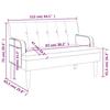 VidaXL Banc avec Dossier, Canapé avec Accoudoir, Banquette avec Pieds en Bois, Siège de Salon Salle de Séjour, Moderne, 372150
