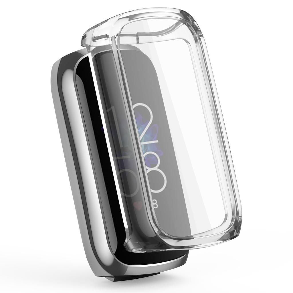 Protective Case For Fitbit Luxe Full Screen Protector Cover Smart watch Bumper Soft TPU Plating Durable Case Shell Accessories