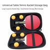 EVA Ping Pong Paddle Case Black Grey Hard Shell Storage Bag  Ping Pong Paddle
