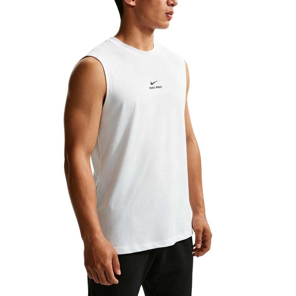 Nike Мужская майка Pro Solid с коротким рукавом, быстросохнущая, однотонная, топ IM4900-100