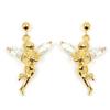 [L5306] - Gold Plated 'Tinker Bell' Earrings - 20x15 Mm