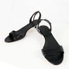 Fashion Concise Kitten Heel Ankle Strap Buckle Sandals Women Sexy Peep Toe Low Heel Elegant Leather Pattern Design Party Wedding Shoes