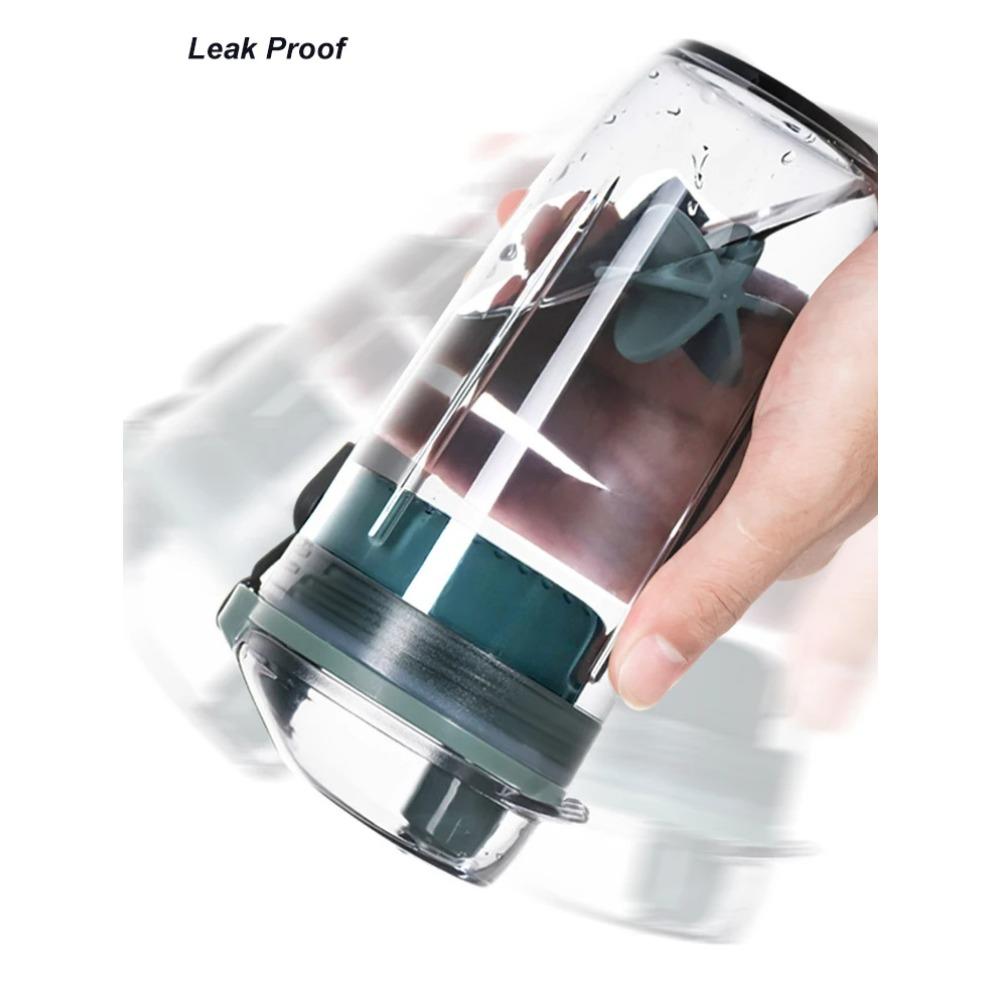 400ml Sport Shaker Bottle Plastic Water Bottle with Whisk Ball Lid Tea Filter Protein Shaking Cup BPA Free Leak Proof Durable