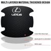 Interior Stickers Carbon Fiber Car Door Handle Protection Sticker Emblem Accessories For Lexus RX 300 IS 250 300 GX 400 460 UX 2