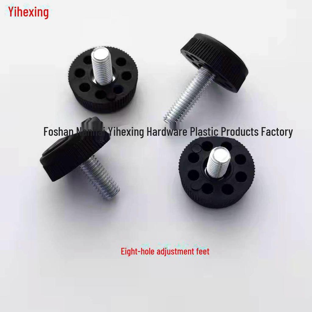 M8*30 Регулируемая пластиковая подставка для ног мебели с восемью отверстиями