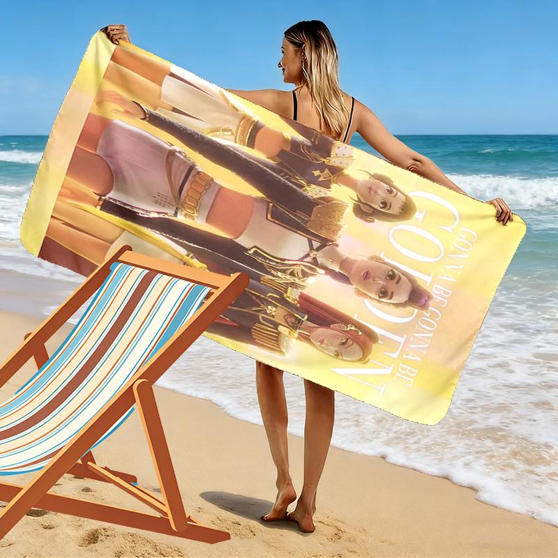 Vibrant World Tour Artistry beach towel Outdoor camping Beach towel for vacation photos quick-drying swim towel Outdoor pool towel