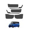 SHAOHAO New Set of TPU Door Kick Guards for Honda Compatible with Driver and Passenger Easy To and Door Trim Interior Protection 6-Piece N-BOX