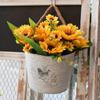 Semicircle Vintage Wall Mounted Iron Flower Pot Flower Basket Hanging Baskets Flower Vase