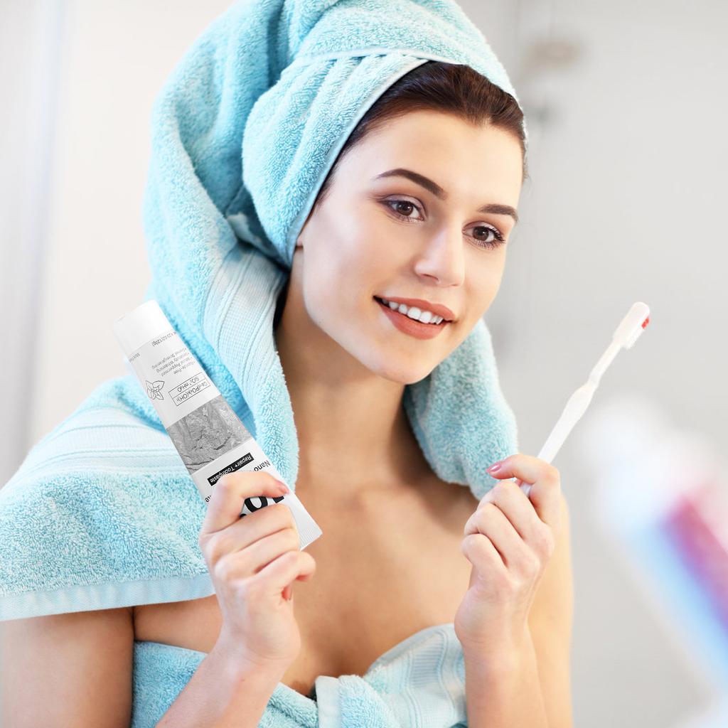 Зубная паста с нано-гидроксиапатитом 10% гидроксиапатита подходит для чувствительных зубов, отбеливающая | без фторида, мятная, для взрослых, для ухода за полостью рта детей