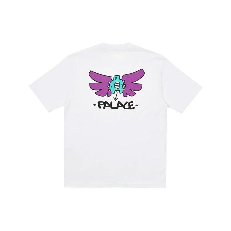 PALACE T Shirts Unisex White Crew Neck Moderate P20TS253